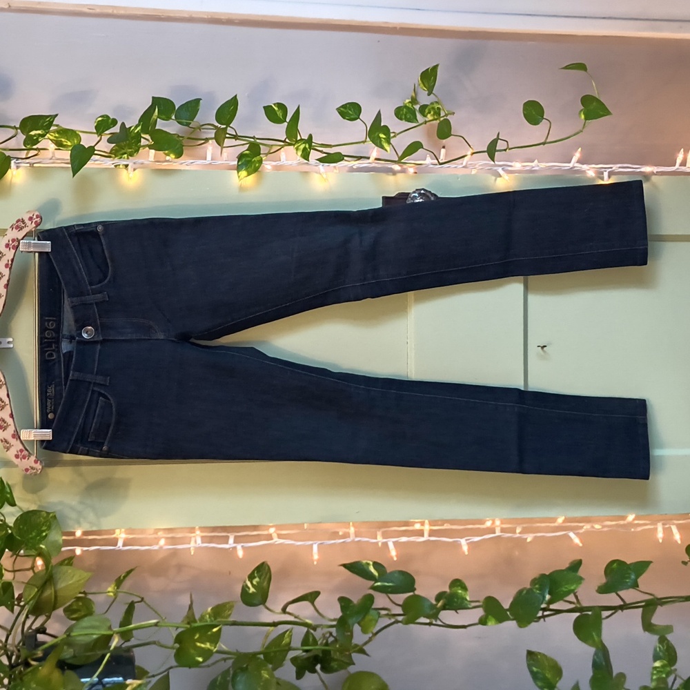 Women's DL1961 Jessica dark wash skinny zip pocket 25 high-end denim